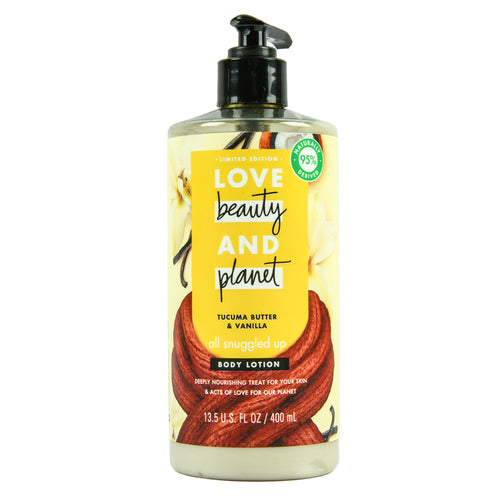 love beauty lotion tucuma butter vanilla 13.5 oz -- 4 per case