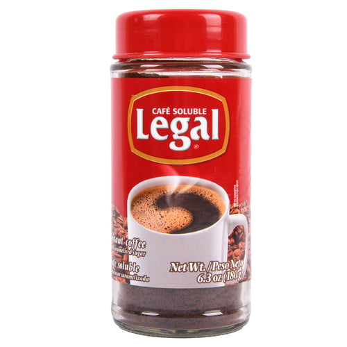 legal instant coffee 6.3 oz -- 6 per case