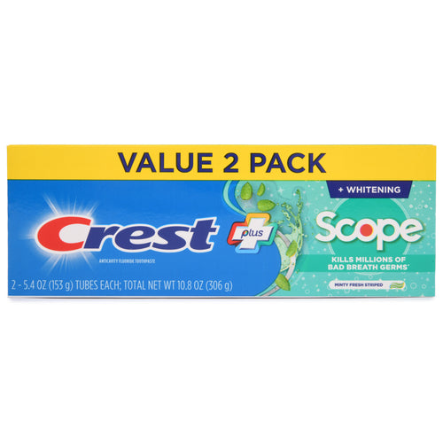 crest plus scope with mint 2 pk x 5.4 oz -- 6 per case