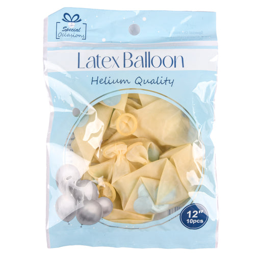angels craft latex balloon 12 10ct clear with light blue confetti -- 12 per box