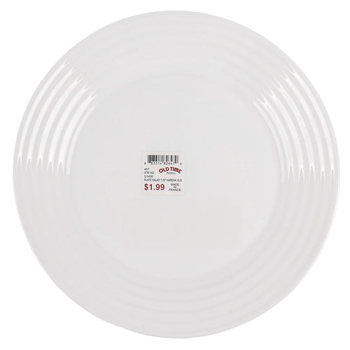 harena dessert glass plate white 7.25 in -- 12 per case