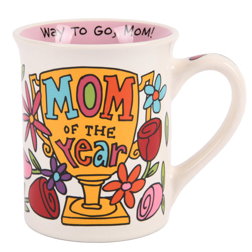 ceramic mug mom of the year in a case -- 24 per case