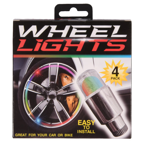 color changing led wheel lights 4ct -- 24 per box