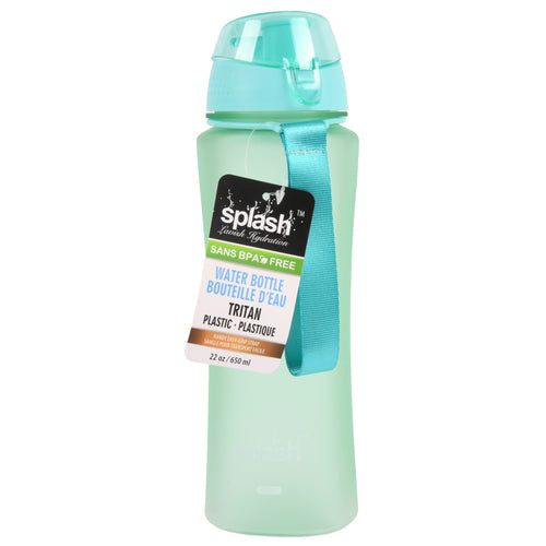 splash plastic water bottle tritan 22-oz -- 24 per case