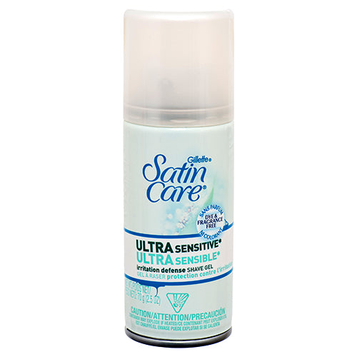 gillette satin care sensitive shave gel 2.5 oz -- 24 per case