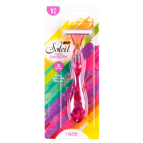 bic soleil razor simply smooth 1 ct -- 24 per box