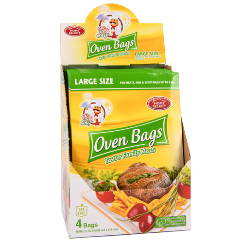 home select oven bags size large 4 pc disp -- 24 per case