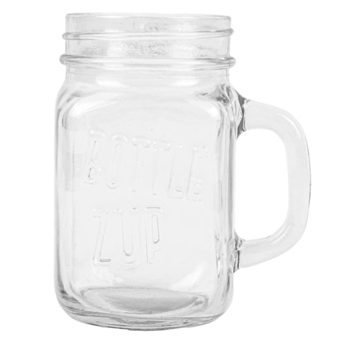 mason glass jar with handle -- 36 per case