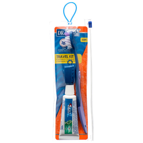 dr. fresh trvel kit 3pc w toothpaste pouch -- 48 per case