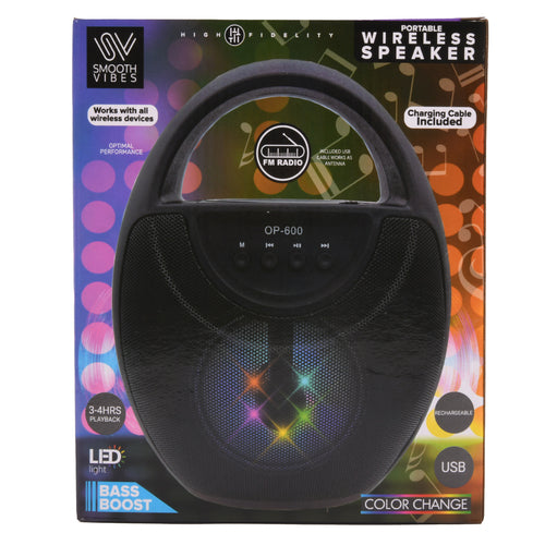 portable speaker w lights built in handle -- 1 per box