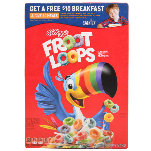 kellogg s froot loops cereal 8.9-oz -- 18 per case