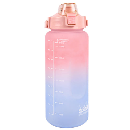 splash plastic water bottle rainbow asst 64-oz -- 12 per case