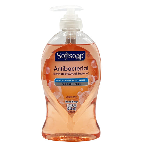 softsoap anti-bacterial crisp clean 11.25 oz exp 09 24 -- 6 per case