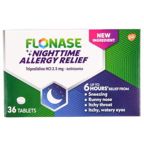 flonase nighttime allergy relief 36 tablets -- 24 per case