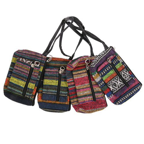 coin purse aztec w zipper asst color -- 12 per box