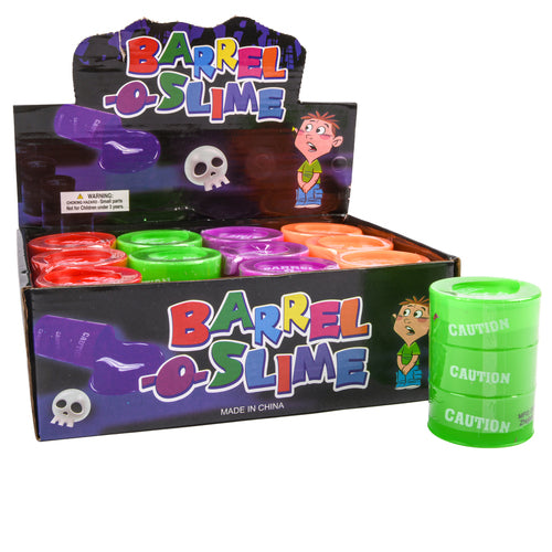 barrel-o-slime asst colors 4-oz -- 12 per box