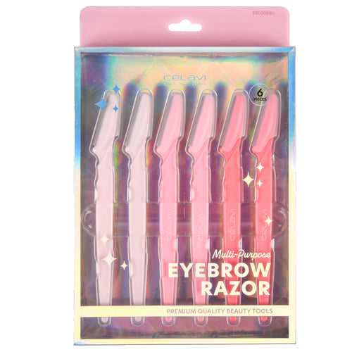 celavi multi-purpose eyebrow razors 6 pc -- 6 per box