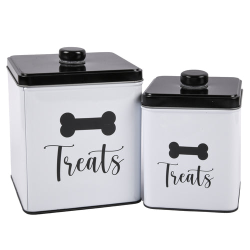 square pet food storage container 2pc d5.23x6.22h d3.85x5.4h -- 12 per case