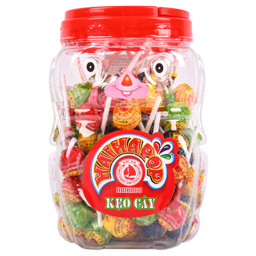 haihapop lollipop candy 640 gr -- 8 per case