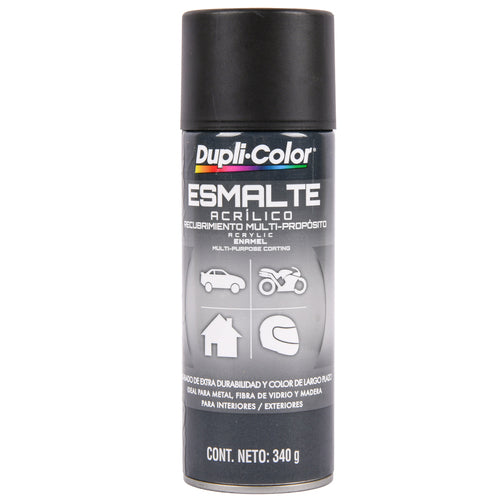 duplicolor acrylic enamel coating black 12-oz -- 6 per case