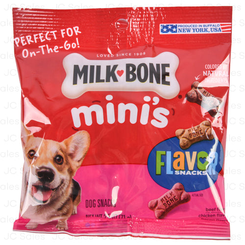milk bone flavor snacks mini biscuit 2.5 oz -- 20 per case