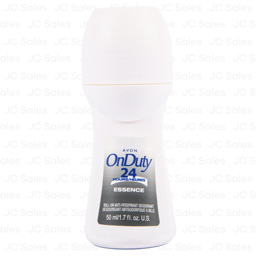 avon roll on deodorant on duty 24hr essence 1.7 oz -- 120 per case