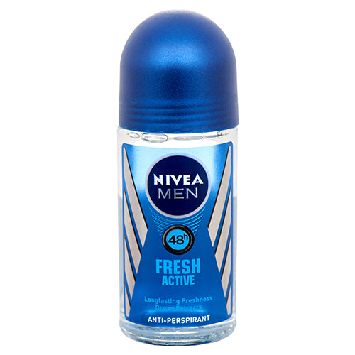 nivea roll-on deodorant fresh active 50 ml -- 24 per case
