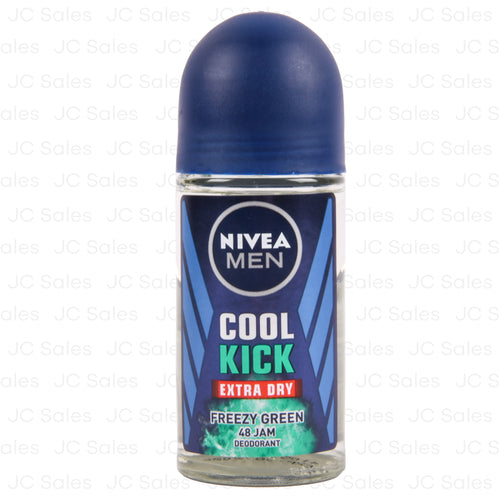 nivea roll-on deodorant cool kick freezy green 50 ml -- 24 per case