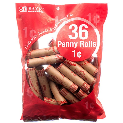 coin wrappers - 36ct penny -- 50 per case