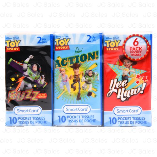 disney toy story pocket facial tissue 10ct 6pk -- 24 per case