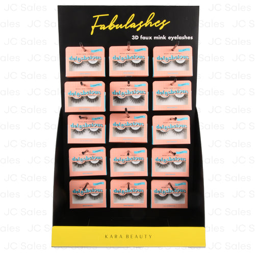 delashcious 3d faux mink eyelashes asst -- 180 per case