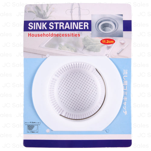 plastic sink strainer white 11.2cm -- 24 per box