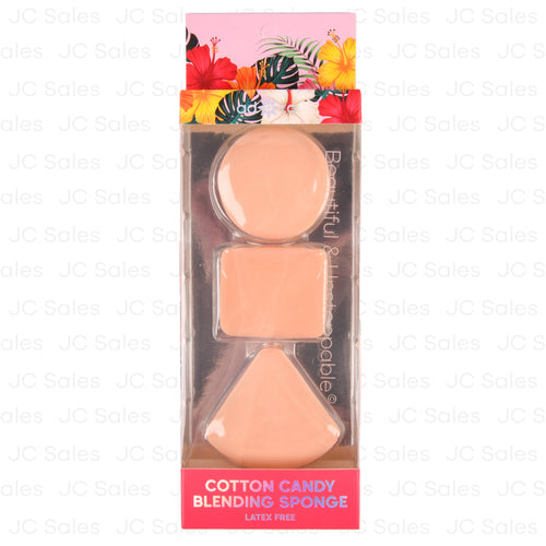 cotton candy cushion puff asst 3pc -- 12 per box