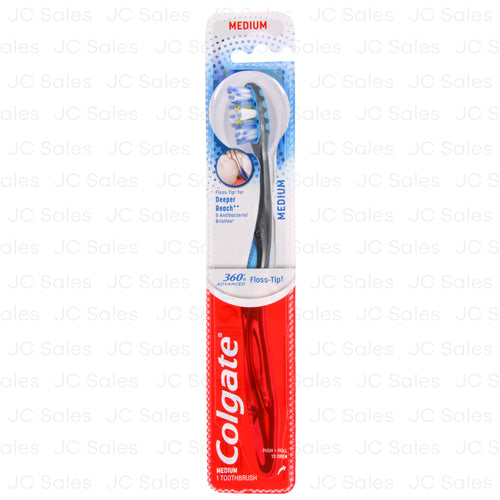 colgate toothbrush 360 deeper reach medium -- 6 per box
