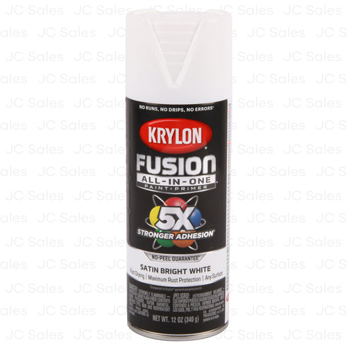 krylon paint primer satin bright white 12-oz -- 6 per case