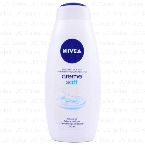 nivea body wash creme soft 750ml -- 12 per case