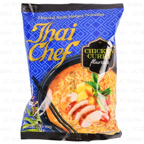 thai chef instant noodles chicken curry 70 gr -- 30 per case