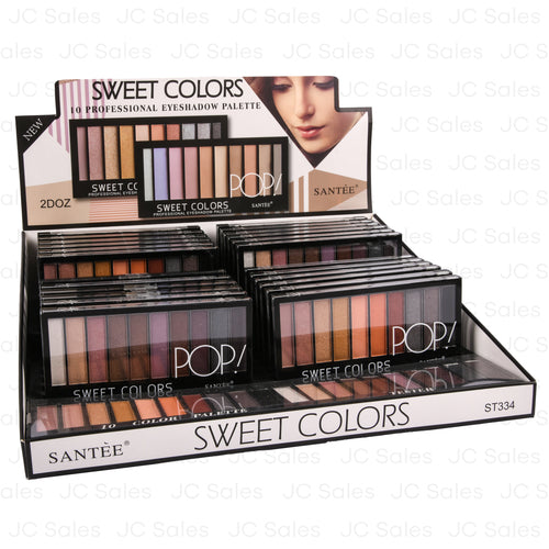santee eyeshadow sweet palette 10 color -- 24 per box