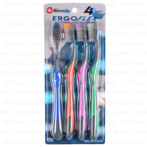 bioswiss toothbrush 4 pk -- 12 per box