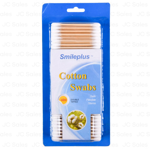 cotton swabs double tipped 400 ct -- 48 per case