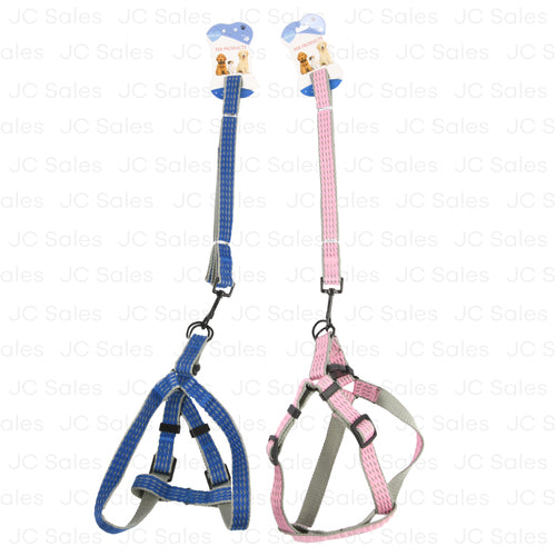 dog harness w leash asst color -- 12 per box