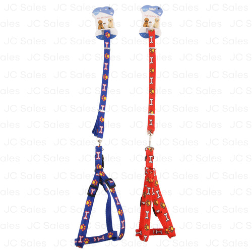 small dog harness w leash asst color -- 12 per box