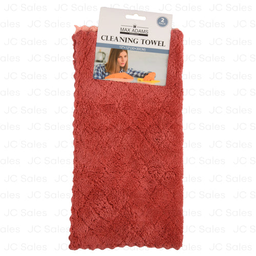 microfiber towels asst solid color 2pk -- 12 per box