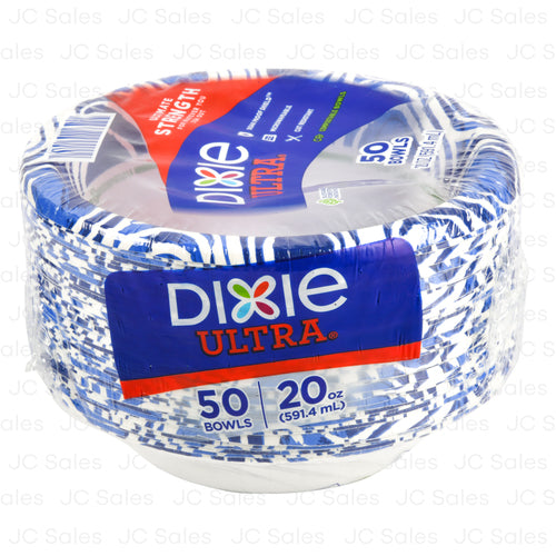 dixie ultra 50 bowls 20oz w print 50ct -- 4 per case
