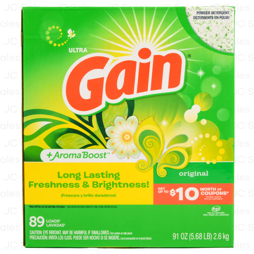 gain detergent original scent 91 oz -- 3 per case