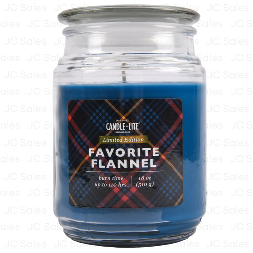 candle lite favorite flannel 18 oz -- 4 per case