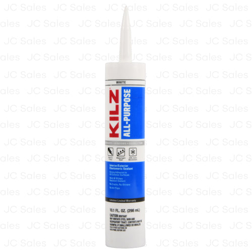 kilz all purpose silicone acrylic white 10 oz -- 12 per case
