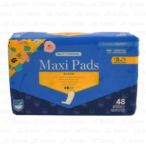 maxi pads super 48 ct -- 6 per case