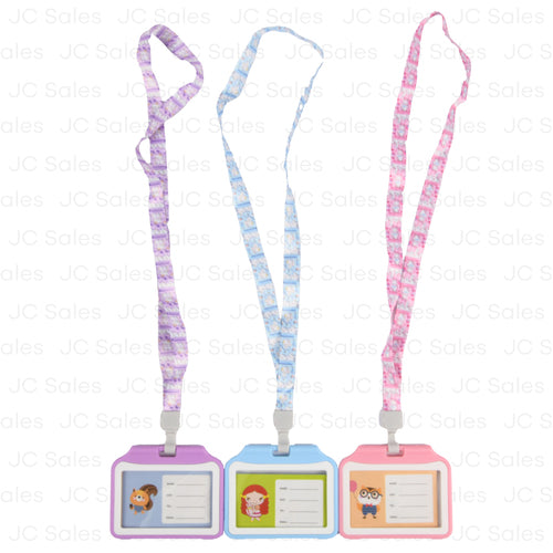 youth i.d. bagde holder w lanyard asst color -- 20 per box