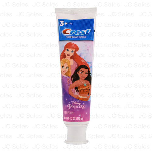 crest princess toothpaste bubble gum 4.2 oz -- 6 per case